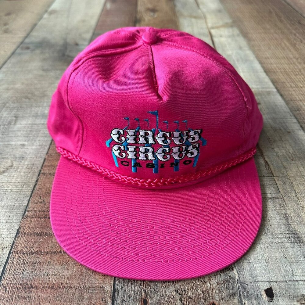 Vintage Circus Circus Ohio Pink Snapback Hat